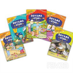 Renklerle Güzel Dinim Boyama Kitabı Set (5 Kitap) - Timaş Çocuk Yayınları