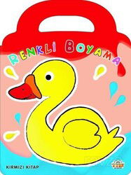 Renkli Boyama - Kırmızı Kitap - 0-6 Yaş Yayınları