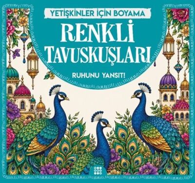 Renkli Tavuskuşlar / Yetişkinler İçin Boyama - 1