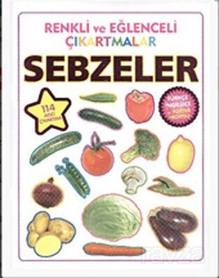 Renkli ve Eğlenceli Çıkartmalar Sebzeler - 1