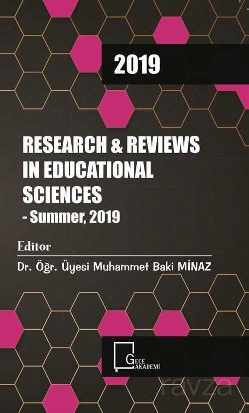 Research and Reviews in Educational Sciences - Summer 2019 - 1