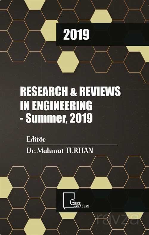 Research and Reviews In Engıneering - Summer 2019 - 1