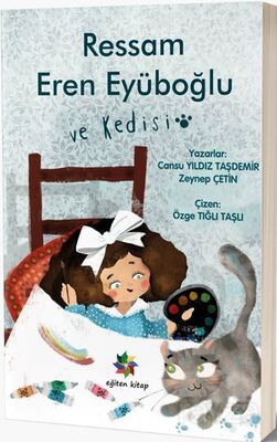 Ressam Eren Eyüboğlu ve Kedisi - 1