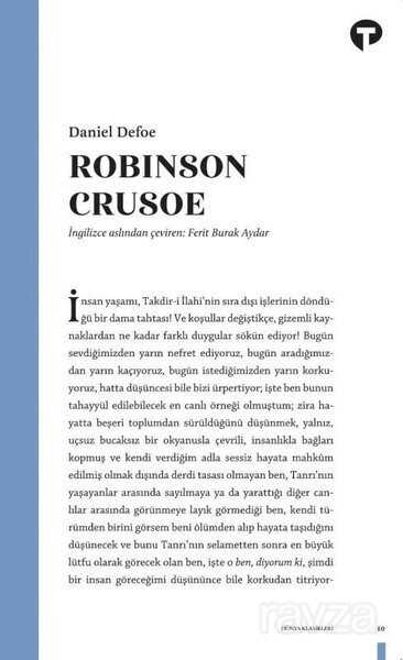 Robinson Crusoe - Turkuvaz Kitap