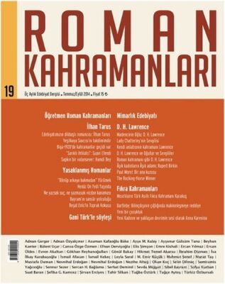 Roman Kahramanları Sayı: 19 (Temmuz-Eylül 2014) - 1