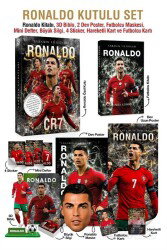 Ronaldo Özel Kutulu Set (Sahanın Yıldızları Ronaldo Kitabı, 3D Biblo, 2 Dev Poster, Futbolcu Maskesi - Parodi Yayınları