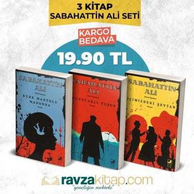 Sabahattin Ali Seti (3 Kitap) İçimizdeki Şeytan, Kürk Mantolu Madonna, Kuyucaklı Yusuf - Ravzakitap Kampanya