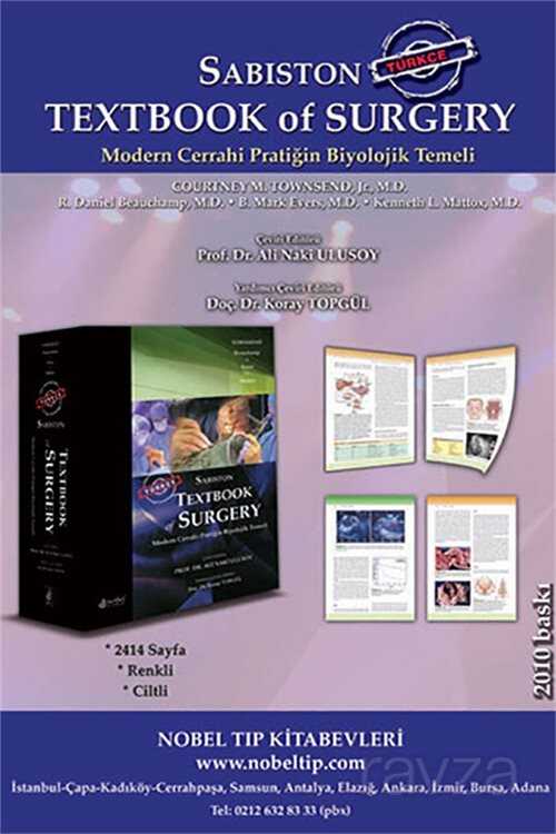 Sabiston Textbook of Surgery: Modern Cerrahi Pratiğin Biyolojik Temeli - Türkçe - Nobel Tıp Kitabevleri