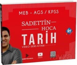 Sadettin Hoca MEB AGS KPSS Tarih Video Ders Kitabı - KR Eğitim Yayınları