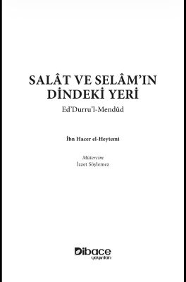 Salat ve Selamin Dindeki Yeri Eddurrul Mendud - 2