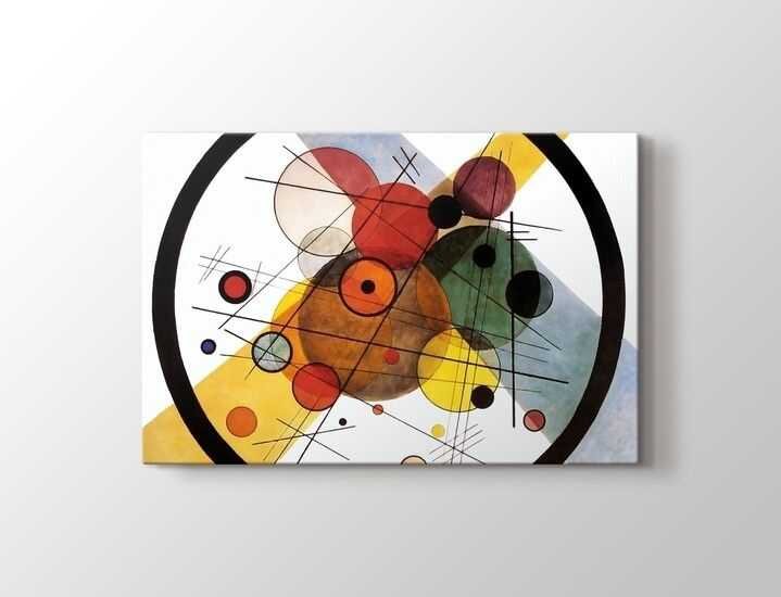 Wassily Kandinsky - Kreise ’’Im’’ Kreis 1923 Tablo |50 X 70 cm| - 1