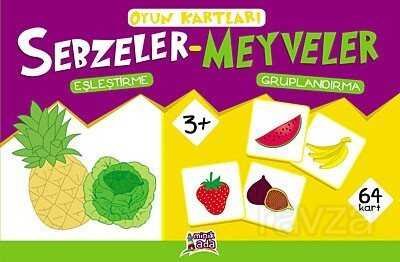 Sebzeler-Meyveler (Eşleştirme-Gruplandırma) Oyun Kartları - 1