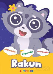 Şekilli Hayvanlar Serisi / Rakun Aktivite Boyama Çıkartma Kitabı - Artenino Yayıncılık