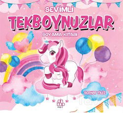 Sevimli Tekboynuzlar Boyama Kitabı - Ahbap Kitap