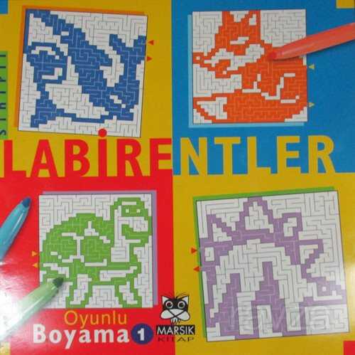 Sihirli Labirentler / Oyunlu Boyama 1 - Marsık Kitap