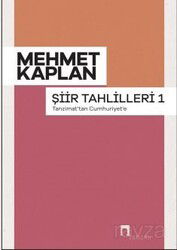 Şiir Tahlilleri 1 Tanzimat'tan Cumhuriyet'e - Dergah Yayınları