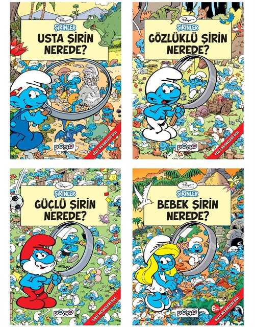 Şirinler Gizli Nesneleri Bul Seti (4 Kitap) - 1