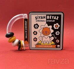 Siyah Beyaz Çıngıraklı Kitaplar - Uçan Fil