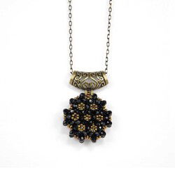 Siyah Cevsen Kolye (Kristal, Yuvarlak) - Hayrat Vakfı Yayınları