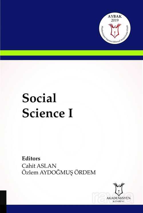 Social Science 1 - Akademisyen Kitabevi
