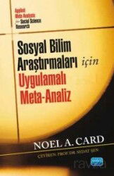 Sosyal Bilim Araştırmaları İçin Uygulamalı Meta-Analiz - Nobel Yayın Dağıtım
