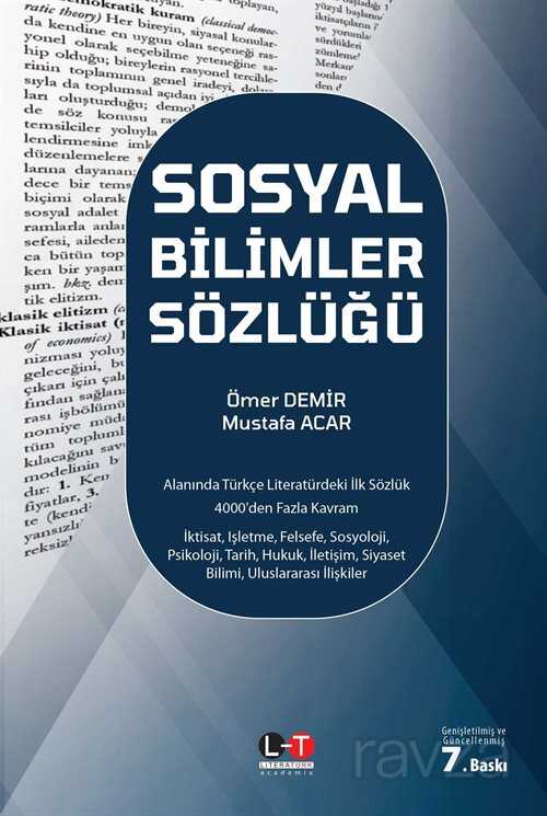 Sosyal Bilimler Sözlüğü - Literatürk Yayınları (Konya)