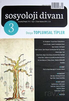 Sosyoloji Divanı Dergisi Yıl:2 Sayı:3 Ocak-Haziran 2014 Toplumsal Tipler - 1