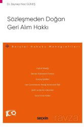 Sözleşmeden Doğan Geri Alım Hakkı - Seçkin Yayıncılık