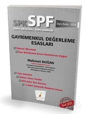 SPK - SPF Gayrimenkul Değerleme Esasları Konu Anlatımlı Soru Bankası 1014 - Pelikan Tıp Teknik Yayınları