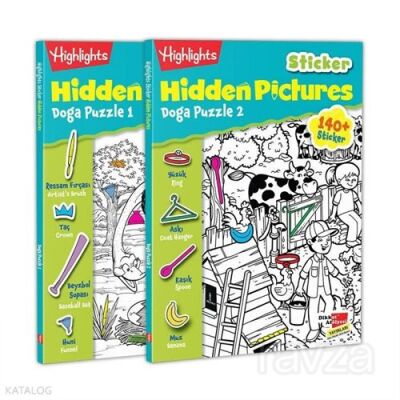 Sticker Hidden Pictures Doğa Puzzle 2'li Set - 1