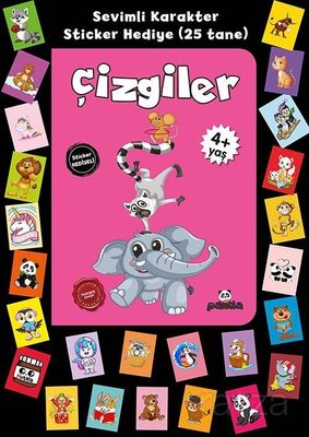 Stickerlı 4+ Yaş Çizgiler - 1