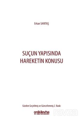 Suçun Yapısında Hareketin Konusu - 1