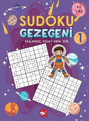 Sudoku Gezegeni 1 / Başlangıç, Kolay, Orta, Zor - Beyaz Balina Yayınları