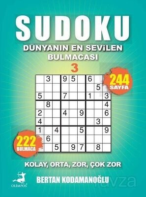 Sudoku Kolay Orta Zor Çok Zor 3 - 1
