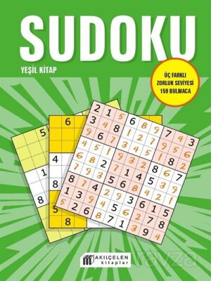 Sudoku Yeşil Kitap / Üç Farklı Zorluk Seviyesi 159 Bulmaca - 1