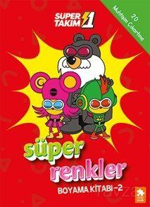 Süper 1 Takım Süper Renkler Boyama Kitabı 2 - 1