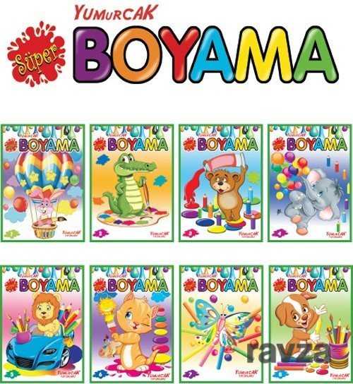 Süper Boyama Seti (8 Kitap) - 1