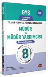 T. C. Aile ve Sosyal Hizmetler Bakanlığı GYS Müdür ve Müdür Yardımcısı Tamamı Çözümlü 8 Deneme Sınav - Data Yayınları