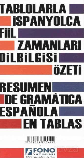 Tablolarla İspanyolca Fiil Zamanları Dilbilgisi Özeti - 1