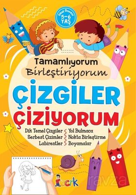 Tamamlıyorum Birleştiriyorum Çizgiler Çiziyorum - 1