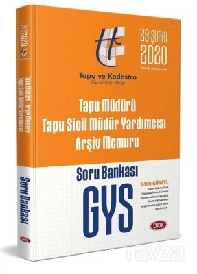 Tapu Müdürü - Tapu Sicil Müdür Yardımcısı - Arşiv Memuru GYS Soru Bankası - 1