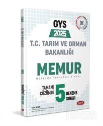 Tarım ve Orman Bakanlığı Memur GYS Tamamı Çözümlü 5 Deneme Sınavı - Data Yayınları