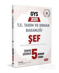 Tarım ve Orman Bakanlığı Şef GYS Tamamı Çözümlü 5 Deneme Sınavı - Data Yayınları