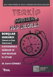 Terkip İcra ve İflas Hukuku Kapsamında Süreler ve Hap Bilgiler El Kitabı - Temsil Kitap