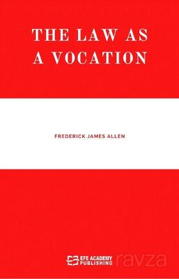 The Law As A Vocation - 1