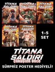 Titana Saldırı - Çöküşten Önce 1-5 Poster Hediyeli Manga Set - Komik Şeyler Yayıncılık