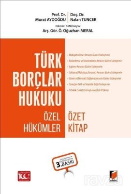 Türk Borçlar Hukuku Özel Hükümler Özet Kitap - 1