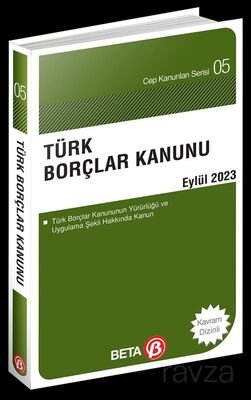Türk Borçlar Kanunu (Eylül 2023) - 1