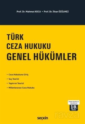 Türk Ceza Hukuku Genel Hükümler - 1