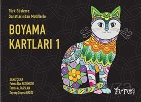 Türk Süsleme Sanatlarından Motiflerle Boyama Kartları 1 - 1
